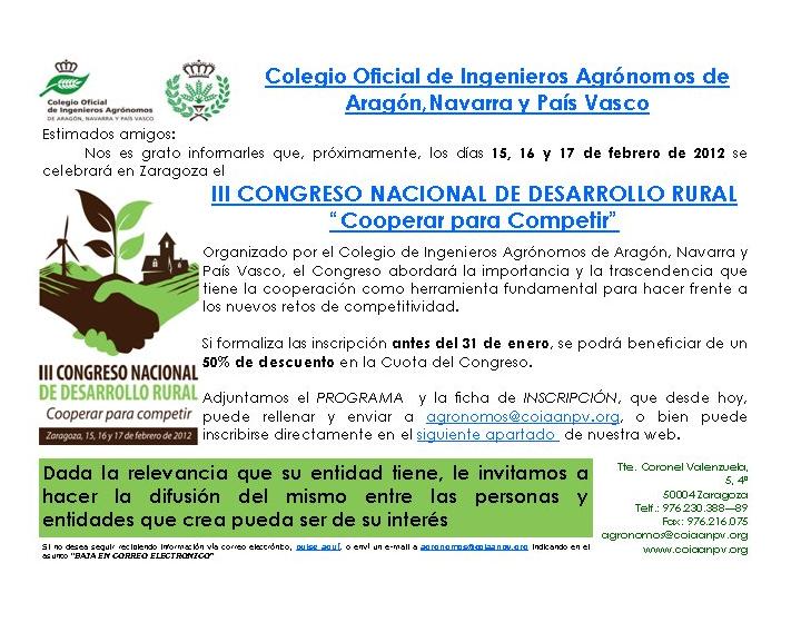 Congreso desarrollo rural