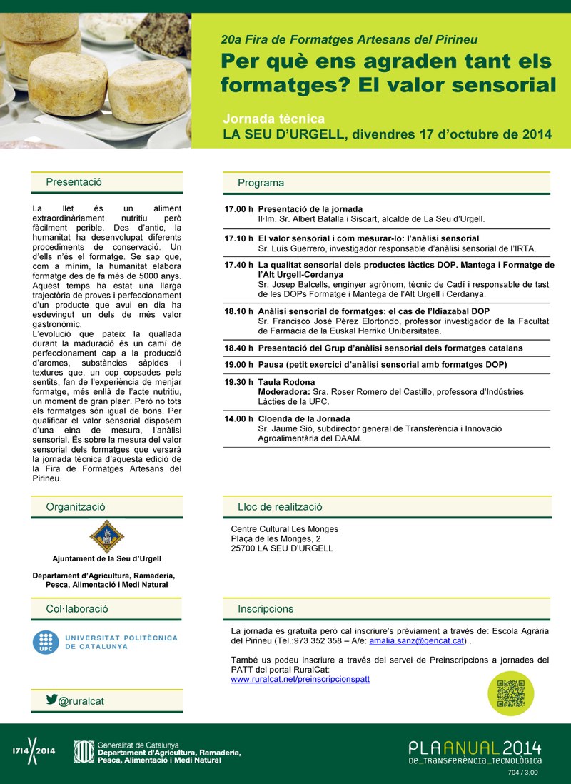 Jornada tecnica formatges 2014